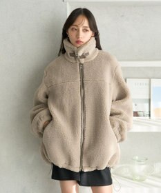 earth music&ecology ボアルーズブルゾン