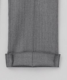 GOTAIRIKU 【御幸毛織】ドライスピナーツイルストレッチスーツ_グレーストライプ