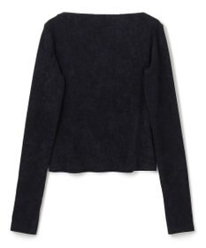 BEIGE， 【洗える・BAILA掲載】BUTLER / ストレッチベロアボートネックカットソー