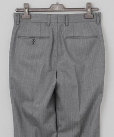 GOTAIRIKU 【御幸毛織】ドライスピナーツイルストレッチスーツ_グレーストライプ