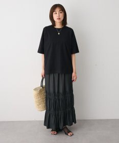 CRAFT STANDARD BOUTIQUE カットクレープワイドキリカエTシャツ