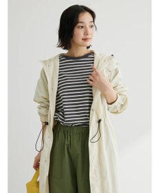 Green Parks フーデットロングコート