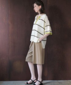 YECCA VECCA 【尾崎紗代子さん着用】タックハーフパンツ