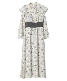 earth music&ecology リブドッキングフラワーワンピース