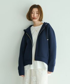 YECCA VECCA バックプリーツZIPフーディー