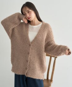 earth music&ecology 【予約】カラーミックスシャギーカーディガン