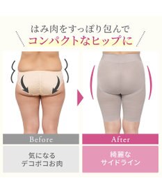 BRADELIS New York 【BRADELIS NewYork peace】綿混楽々dailyシェイプパンツ25 ガードルショーツ 1枚履き可能 ハイウエスト 補正 下着 細見え