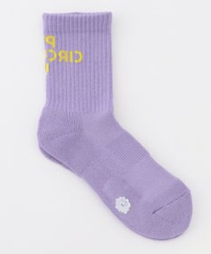 PW CIRCULUS 【WOMEN】【土踏まずをサポート】ロゴ ミドルソックス