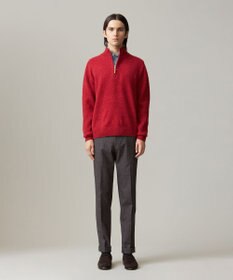 J.PRESS MEN 【KING SIZE】【Cash Lamb’s Wool】ハーフジップニット