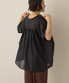 AMERICAN HOLIC イージーケア 接触冷感フレンチスリーブギャザーシャツ