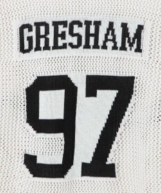 WEGO ロゴメッシュジャガードニット