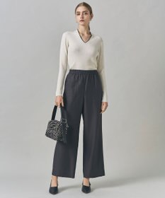 ICB 【新色追加】 エクストラファインメリノリブ Vネックプルオーバー