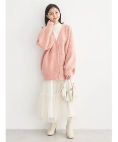 earth music&ecology フワフワＭＩＸヤーンカーディガン