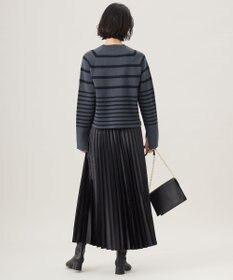 自由区 【スタイリストコラボ・洗える】ウールミラノボーダー ニット