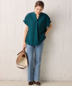 組曲 【WEB限定】ライトジョーゼットスキッパー ブラウス