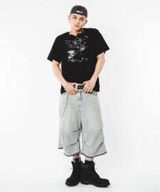 WEGO 【ユニセックス着用ITEM】アイレットスラブヘンリーネックT（SS）