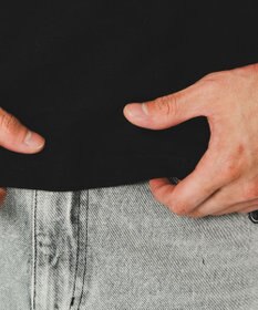 WEGO 【ユニセックス着用ITEM】アイレットスラブヘンリーネックT（SS）