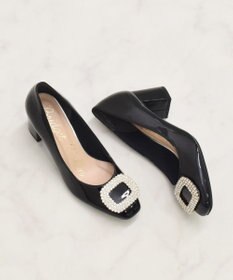 Bridget Birkin 【Bridget Birkin】スクエアビジューパンプス