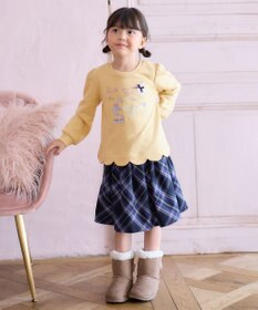 ANY KIDS 裏毛 スカラップ トレーナー