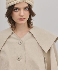 GRACE CONTINENTAL リネンオックスケープジャケット