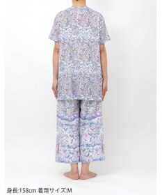 tsumori chisato SLEEP ツモリチサト パジャマ ベア天竺素材(トップス) 綿100%(ボトム) 4分袖 9分丈 レディース UDT113 /ワコール