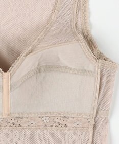 Wing カップ付きタンクトップ 綿100％(身生地) さらっと快適 【綿100％ メッシュタイプ】 ブラトップ 3Lまで対応 大きいサイズ EL6185 ウイング／ワコール