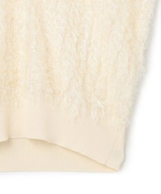 BEIGE， LYCORIS / カットフリンジ Vネックニット