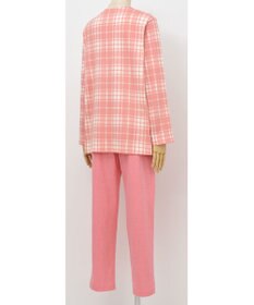 Wing パジャマ 長袖 長ズボン 綿100％ スムース素材 すっきりとしたシルエット かぶりタイプ 丸首 上下セット ルームウェア レディース EP6002 ウイング／ワコール