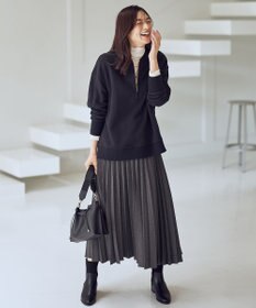 ANY ハーフジップスウェット