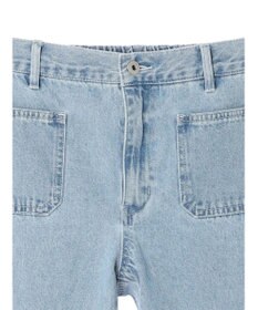 earth music&ecology フロントポケットフレアデニム