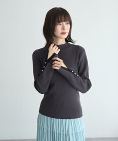 YECCA VECCA 【2点SET】刺繍レースキャミセットハイネックニット