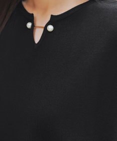 Tiaclasse 【小倉優子さん着用・洗える】フレンチスリーブニットトップス