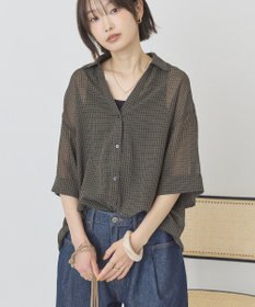 AMERICAN HOLIC 【イージーケア】スキッパーチェックシャツ