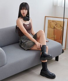 WEGO 【カップ付きインナー】ワンポイント刺繍キャミ