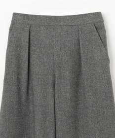 ANY 【洗濯機可能/ウエストゴム】ライトツイード ワイドパンツ