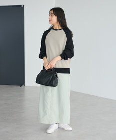 CRAFT STANDARD BOUTIQUE ナイロンダブルウエストIラインスカート