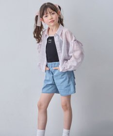 ANY KIDS 【洗濯機可能】バックリボン ショートパンツ