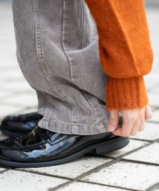 WEGO イージー3Dバレルレッグコーデュロイパンツ