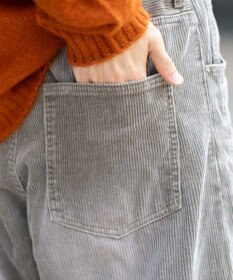 WEGO イージー3Dバレルレッグコーデュロイパンツ