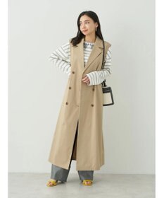 earth music&ecology レースプリントボーダープルオーバー