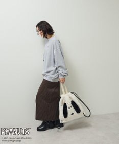 Green Parks ■PEANUTS スヌーピーミニ刺繍スウェット