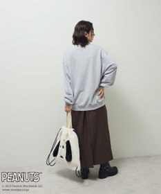 Green Parks ■PEANUTS スヌーピーミニ刺繍スウェット