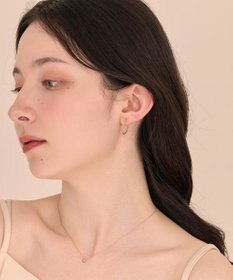 Phoebe 〈痛くないシリーズ/金属アレルギー対応〉ファインスレッドフープライトフィットイヤリング シンプル/フープイヤリング/細い