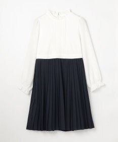 組曲 KIDS 【150-170㎝】グレンチェックジャケット＆プリーツワンピース セット