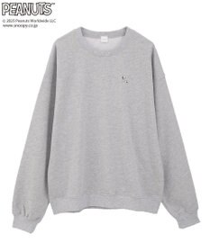 Green Parks ■PEANUTS スヌーピーミニ刺繍スウェット