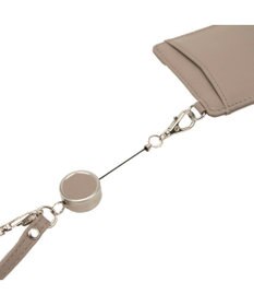 CLATHAS ワッフル リール付きパスケース