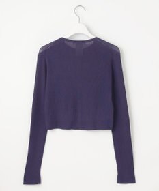 23区 L 【SLOW/一部店舗限定】シアーサマー リブ カーディガン