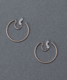 Phoebe 〈痛くないシリーズ/金属アレルギー対応〉ファインスレッドフープライトフィットイヤリング シンプル/フープイヤリング/細い