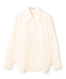 BEIGE， 【洗える・Oggi 11月号掲載】STRAWN / ビッグカラーコットンストレッチシャツ