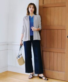 Tiaclasse 【小倉優子さん着用・洗える】フレンチスリーブニットトップス